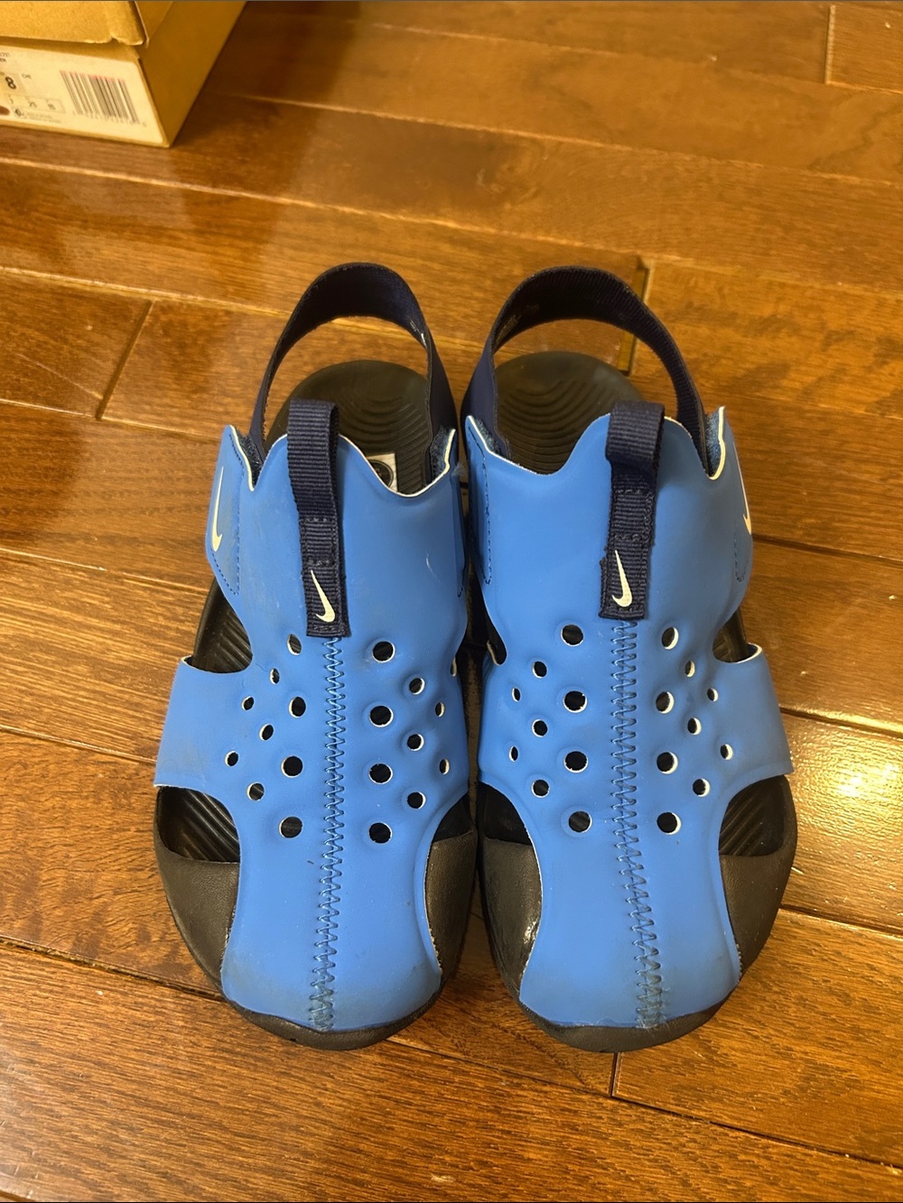 Nike Blue and Black Kids Water Clogs